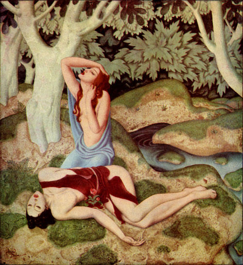 Edmund-Dulac-Aphrodite-and-Adonis